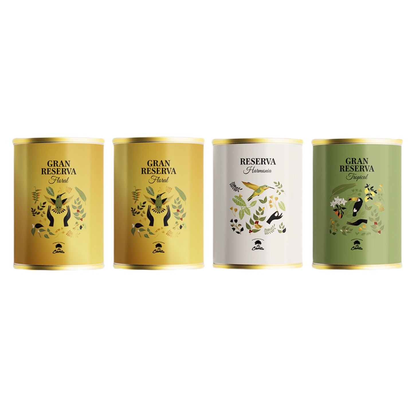 Kit 2 Floral, 1 Tropical, 1 Harmonia - 4 cafés especiais de 250g Regenerativo